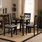 Baxton Studio Lilly Grey Upholstered and Dark Brown Finished Wood 5-Piece Dining Set 169-9402-10896 - alternate 9